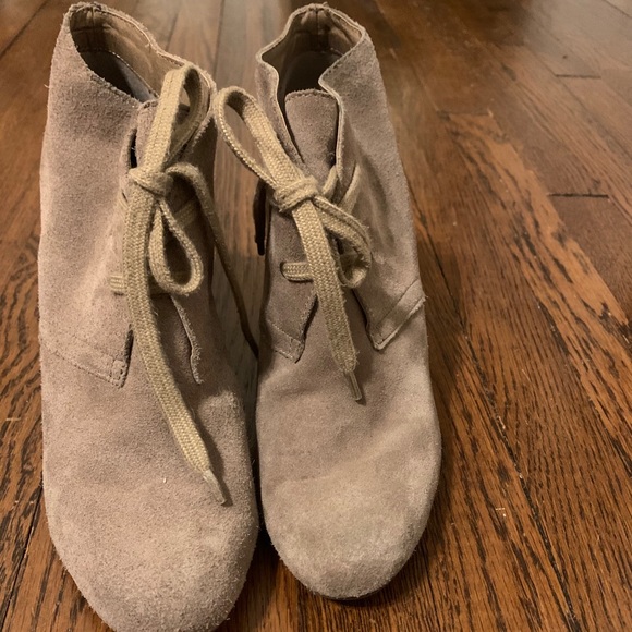 Dolce Vita taupe suede lace up booties- worn once! - Picture 2 of 6